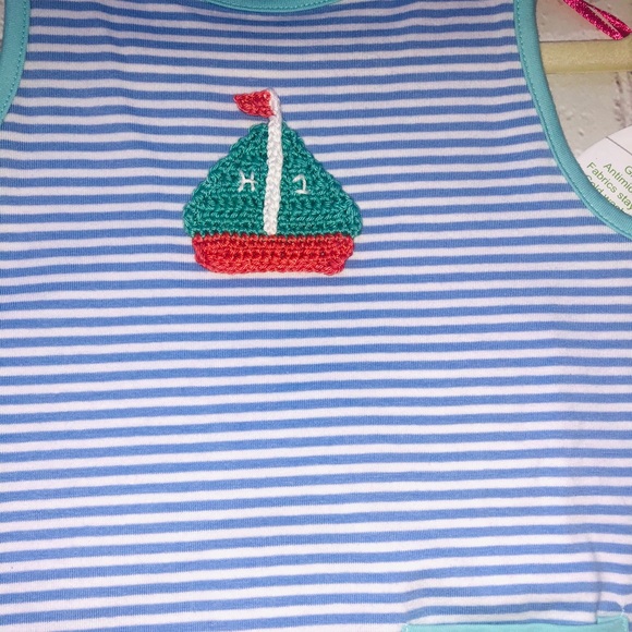 Boys 18 month customized sailboat bubble suit - Picture 2 of 3